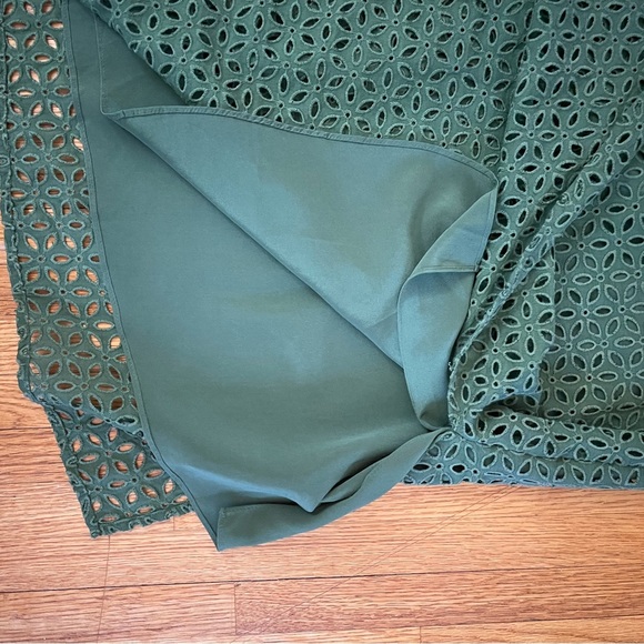 Tibi Women’s Elegant Green (more on the olive green color) Asymmetrical Skirt - Picture 2 of 6